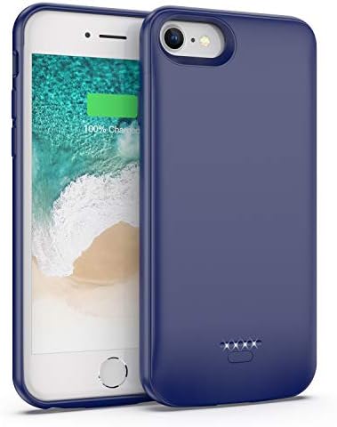 iPhone 6 6s 7 8 Battery Case, Rechargeable Extended Battery Charger Case for iPhone 6 6s 7 8 (4.7 inch) 4000mAh Portable Protective Charging Case (Blue)