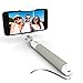 Premium 5-in-1 Bluetooth Selfie Stick for iPhone XR XS X 8 7 6 5, Samsung Galaxy S9 S8 S7 S6 S5 - Get Perfect HD Selfies - No Apps No Downloads No Hassle (Powered by USA Technology)