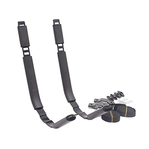 Kayak Canoe SUP Racks Roof Rack Set 2 J-Racks Top Frame Carrier Holder Fits Vehicle Truck Cross Bar