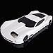 WwWSuppliers New 3D American Muscle Edition Luxury Race Sports Automobile Car Case for Apple iPhone 6 Plus / 6S Plus Kick-Stand Hard Protective Cover + Screen Protector (White)