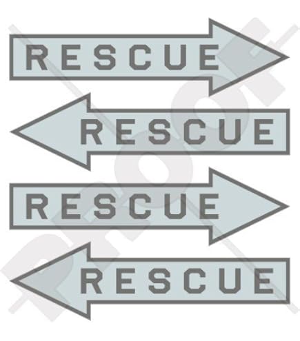 Edward & Co Set Of 2 Rescue Arrow Sticker Decal Military Aircraft Left & Right 5.1 In : Buy Online At Best Price In KSA - Souq Is Now - Foto 9