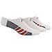 adidas Men's Climacool® Superlite Super No Show Sock (3-Pair), White/Energy Red/Black, Large, (Shoe Size 6-12)