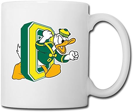White Oregon Ducks Sab04Fl Ceramic Coffee Mug 11oz Unisex Printed On Both Sides