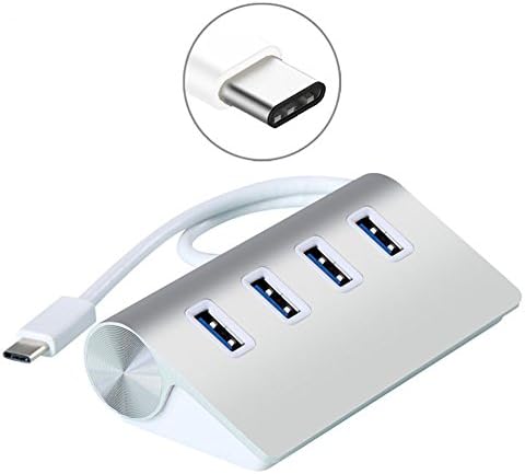 USB-C Adapter to USB 3.0 4-Port Hub for USB Type-C Devices Macbook, Mac Pro / Mini, IMac, Surface Pro, XPS, Notebook PC, USB Flash Drives, Hard Drives and More