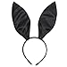 HENGSONG Cute Girl Bunny Headband Sequins Rabbit Ear Hair Band (black)
