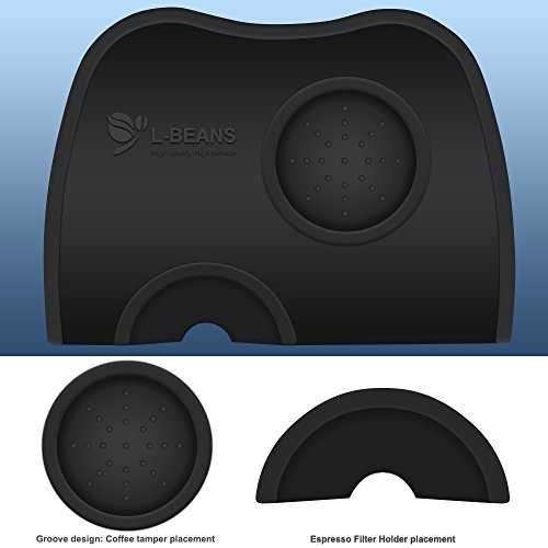Silicone Espresso Tamp Mat. DLAND Fluted Coffee Tampering Corner Mat Pad Tool Made For Baristas With Non-Slippery Food Safe Silicone - Thumbnail 2