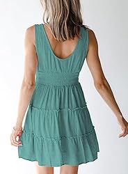 Dokotoo Women's Casual Dress Button Up Sleeveless