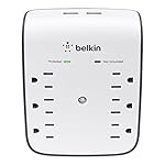 Belkin SurgePlus 6-Outlet Wall Mount Surge Protector with Dual USB Charging Ports (2.1 AMP / 10 Watt), BSV602tt