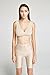 Mamaway Antibacterial Crossover Sleeping Nursing Bra - Nude - XL