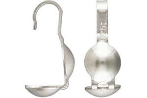 20pcs Adabele Authentic Sterling Silver Clamshell Calotte Bead Tip End Cap Knot Cover Terminator Open Hook (4mm Cup) for DIY Craft Jewelry Making SS187-1