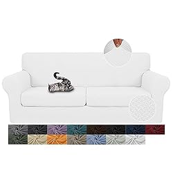 JIVINER Newest 3 Pieces Couch Covers for 2 Cushion