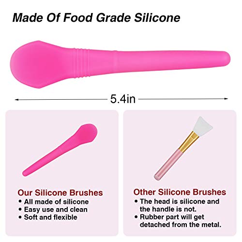 Face Mask Mixing Bowl Set, 6 PCS Facemask Mixing Tool Kit with Facial Mask Silicone Bowl/Silicone Brush/Silicone Cleaner Brush/Headband - Thumbnail 2