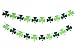 43PCS St. Patrick 's Day Decorations - Shamrock Clover Banners Lucky Garland Hanging Swirls Balloons Green Party Supplies Ornaments - No DIY Required