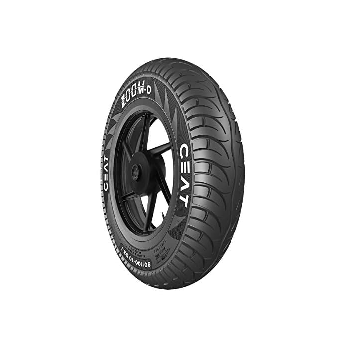 Ceat Zoom D 90/90 12 54J Tubeless Scooter Tyre,Front or Rear