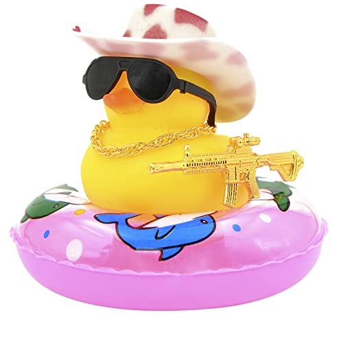 Ducks for Cars Rubber Duck for Dashboard of Car, Yellow Duck Car