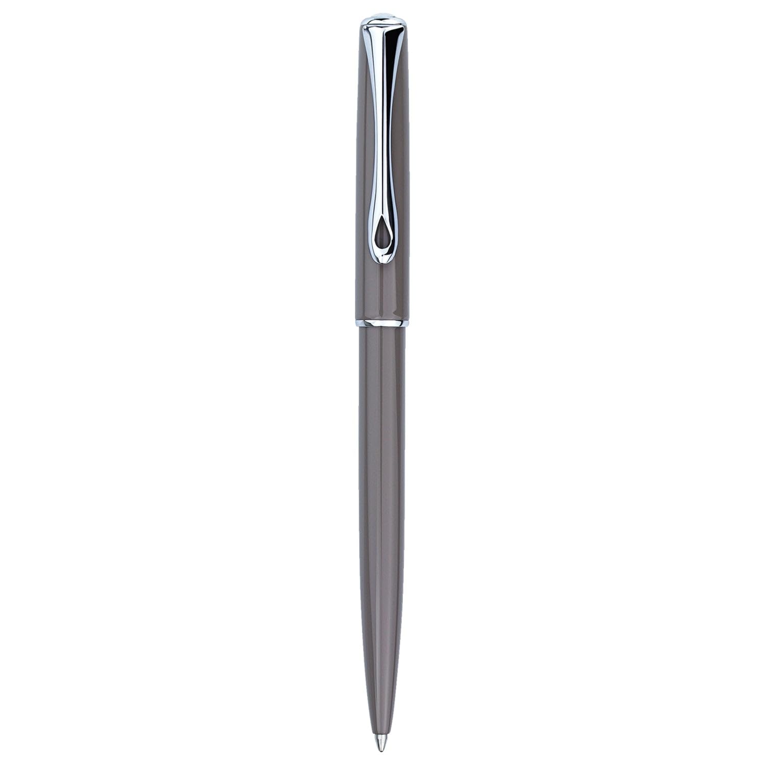 Traveller Ballpoint Pen Medium Stainless Steel / Chrome Taupe 2-Piece Set