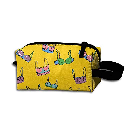 Makeup Cosmetic Bag Cute Underwear Seamless Illustration Zip Travel Portable Storage Pouch for Mens Womens