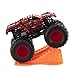 Hot Wheels Monster Jam Max D Maximum Destruction Red 2016 New Look! Includes Stunt Ramp! #35
