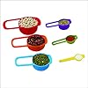 Measuring Cups 6 pcs Set, Measuring Spoons Kitchen Utensils, Gadgets Cup Measurements Set, Plastic Cups Multi Colour