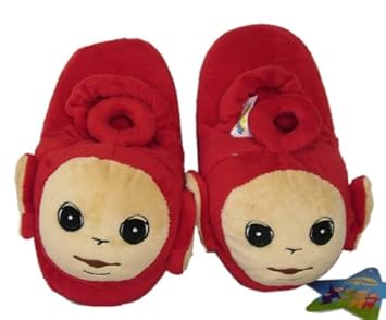 Teletubbies Plush Slippers For Kids Red Amazon Co Uk Toys Games