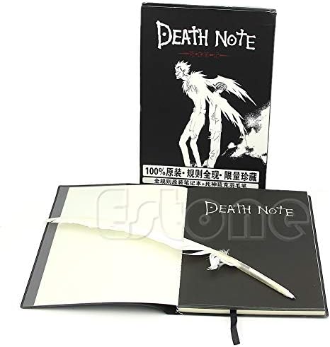Yeptop New Death Note Cosplay Notebook & Feather Pen Book Animation Art Writing Journal