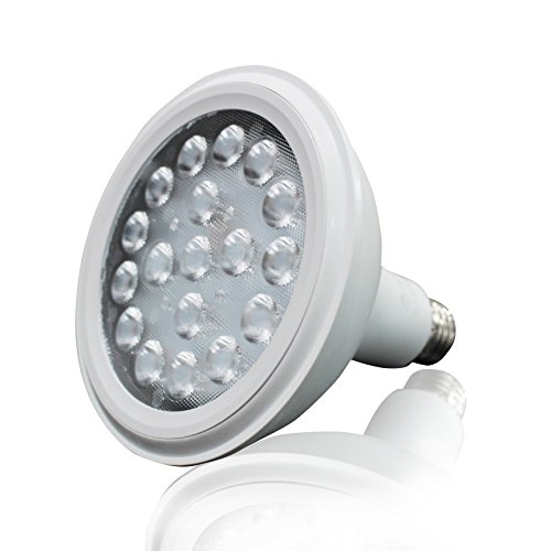 Maravi Multi-Spectrum LED Grow Light Bulb for Indoor Garden Greenhouse Organic Plants Flower Vegetable (Medium Base E26 18w 3 Bands) (A)