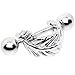 Body Candy Stainless Steel Floating Feather Pierced Ear Cuff 16 Gauge 3/8