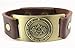 1000K' ways Designs Visionary Power Seal of Solomon Bracelet, Leather, Adjustable