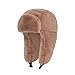 Crytech Unisex Faux Fur Russian Trooper Hat, Winter Warm Ushanka Snow Skiing Hat with Earflap Ear Warmer Plush Furry Cap Elmer Fudd Trapper Hat Ear Flap for Women Lady Men Outdoor Hunting (Brown)thumb 3