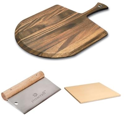 Pizza Peel, Baking Stone & Cutter Bundle