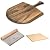 Pizza Peel, Baking Stone & Cutter Bundle