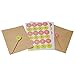 officematters 48 Pack Thank You Note Card Set- 6 Designs - Pearlescent Paper Made - Yellow Envelopes Included