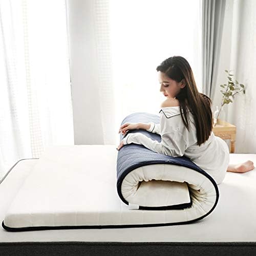 JanIST Soft Extra Thick Tatami Floor Mat, Luxury Cooling Gel Memory Foam Mattress,Mattress Topper Futon Moisture Wicking Cool Sleep-f 180x200x10cm