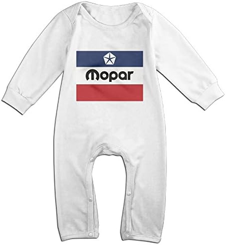 Mopar Cars Trucks Cars Flag Romper,6-24 Month Toddler Onesie,infant Bodysuit Long Sleeve White 6 M