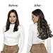 EMERLY Secret Halo Hair Extensions 20inch One Piece Highlight Invisible Crown Headband Hairpieces Hidden Elastic Miracle Fish Wire Synthetic Wavy Ombre Hair Extensions