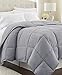 LUX Décor Queen Comforter – 88x88 Ultra-Soft Down Alternative Duvet Insert with Corner Tabs & Box Stitching, Hotel Quality Plush Microfiber Bedding, Oeko-TEX Certified - Grey