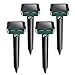 XMSTORE Upgrade Mole Repellent, 4 Pack Ultrasonic Animal Repellent Solar Powered Gopher and Vole Chaser Humane Rodent Repellent