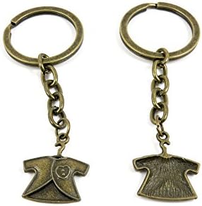 100 Pieces Ancient Bronze Keychain Keyring Key Chain Ring Charms Jewelry Making Handmade M8UQ6 Baby Clothes