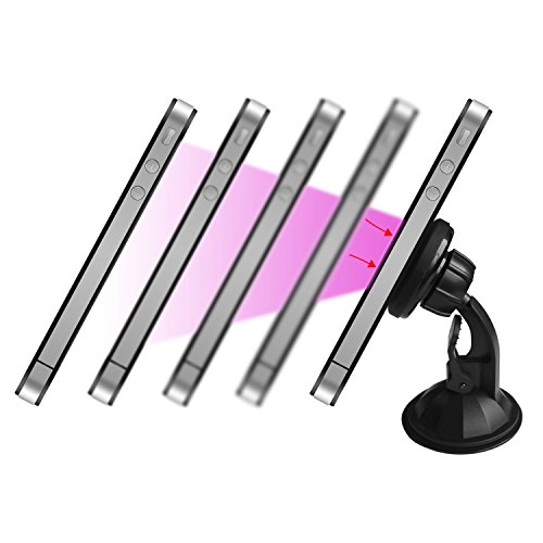 Aerb-Magnetic-SnapOn-Windshield-Dashboard-Car-Mount-Holder-with-Universal-Clip-for-Tablets-and-Smartphones-CS1
