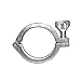Stainless Steel 304 Single Pin Heavy Duty Tri Clamp with Wing Nut for Ferrule TC 1.5''