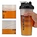 Clearance Sale- Mix Whip Blend & Shake Clear Classic Colored Screw Top Shaker Bottle Sport Mixer Smoothie Protein Weight Loss Shakes & Powders20oz Black)