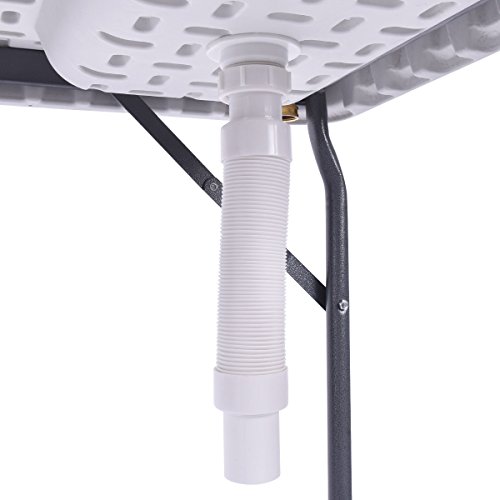 Gymax Fish Table Portable Folding Fish Table Fish Fillet Cleaning