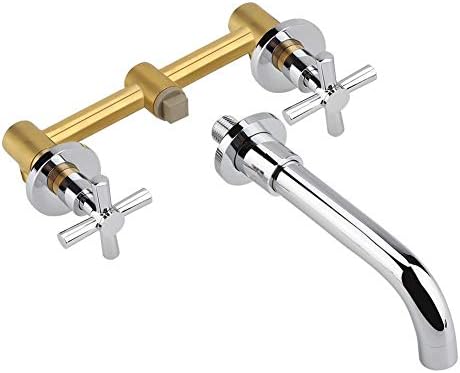 Seleq Chrome Brass Wall Mount Bathtub Faucet