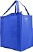 Simply Green Solutions - Reusable Grocery Bags, Wide Tote Bags with 20-Inch Reinforced Handle, Shopping Bags for Groceries, Reusable Gift Bags with Handles, 13 x 15 x 10, Pack of 10, Royal Blue
