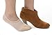 Bam&bü Women's Premium Bamboo Viscose No Show Uplifting Message Socks - 4 pairs - Grey - Small 5-7.5
