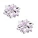 ELEGANTPARK AJ Shoes Dress Hat Accessories Fashion Rhinestones Crystal Shoe Clips 2 Pcs Pink