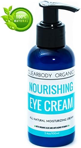 Eye Cream Gel for Puffiness &amp; Dark Circles (3.4oz) ALL NATURAL &amp; REFRESHING with Anti-Aging Vitamin E, Organic Aloe &amp; Marula Oil- Made With Organic Ingredients- For Women &amp; Men- Vegan and Cruelty Free