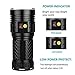 Semlos Super Bright Led Flashlight, High Lumens 12xLEDs 4 Modes Torch with Power dispaly Function and 4 Rechargeable Lithium Batteries