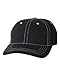 FlexFit Contrast Color Stitched Cap - 6386 (Black/Stone/S/M) [Apparel]