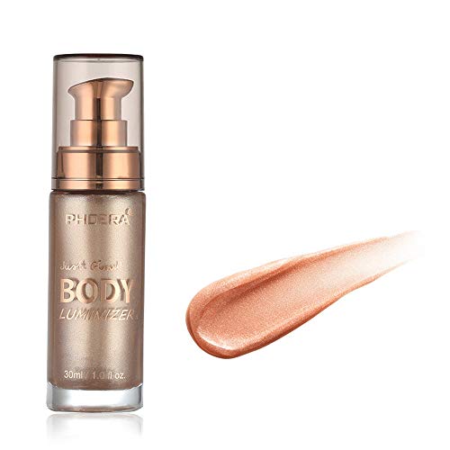 Ownest 3 Colors Body Luminizer, Waterproof Moisturizing and Glow For Face & Body, Radiance All In One Makeup, Face Body Glow Illuminator, Body Highlighter 1fl.oz.-101 Rose Gold